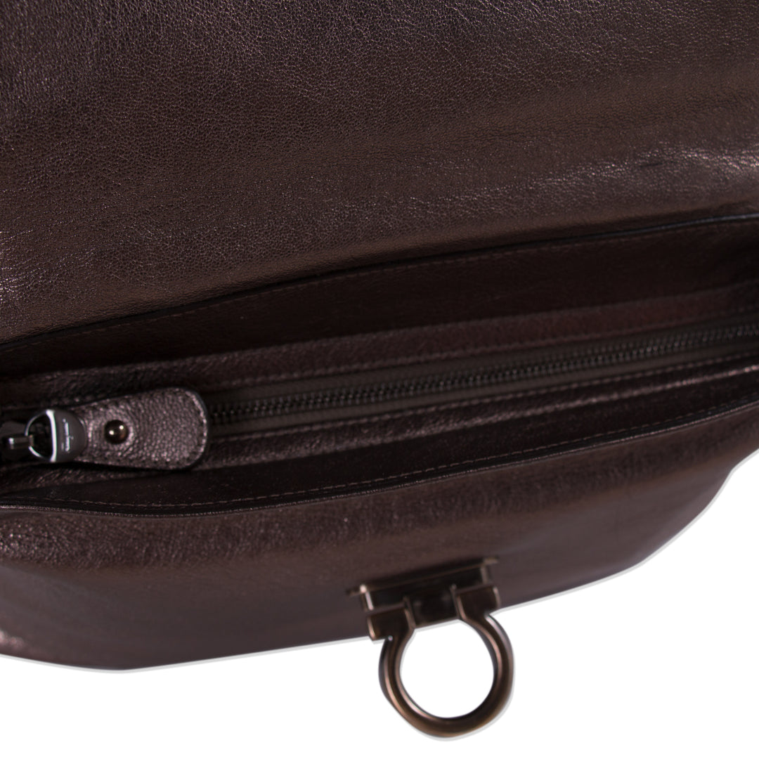 Salvatore Ferragamo Metallic Sofia Satchel Bags Salvatore Ferragamo - Shop authentic new pre-owned designer brands online at Re-Vogue