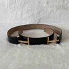 Tom Ford Double T Logo Leather Belt