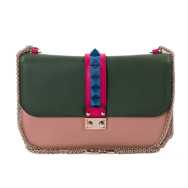 Valentino Rockstud Glam Lock Flap Bag Bags Valentino - Shop authentic new pre-owned designer brands online at Re-Vogue